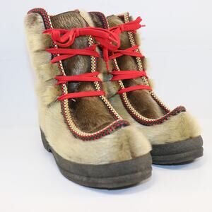 Fimbul Vintage Finnish Reindeer Fur Shearling Boots EU 38 Women’s 7.5–8